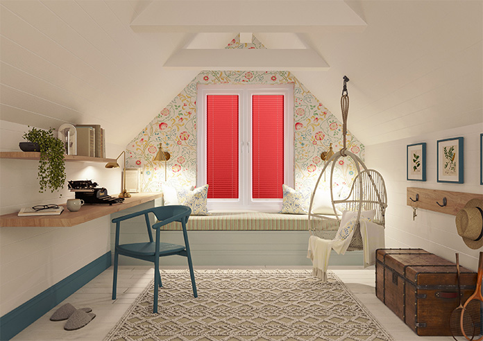 Solaris, Cardinal - Stick Fit Pleated Blind - Image 9